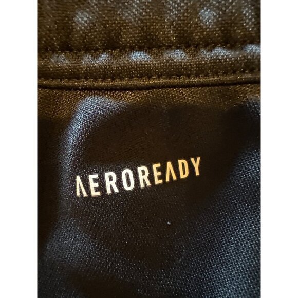 Adidas Athletic Training Pants Men Small Pull On Gym Jogger Black White 3 Stripe - Picture 4 of 16